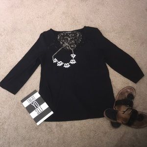 Express Lace-trimmed Blouse | size S